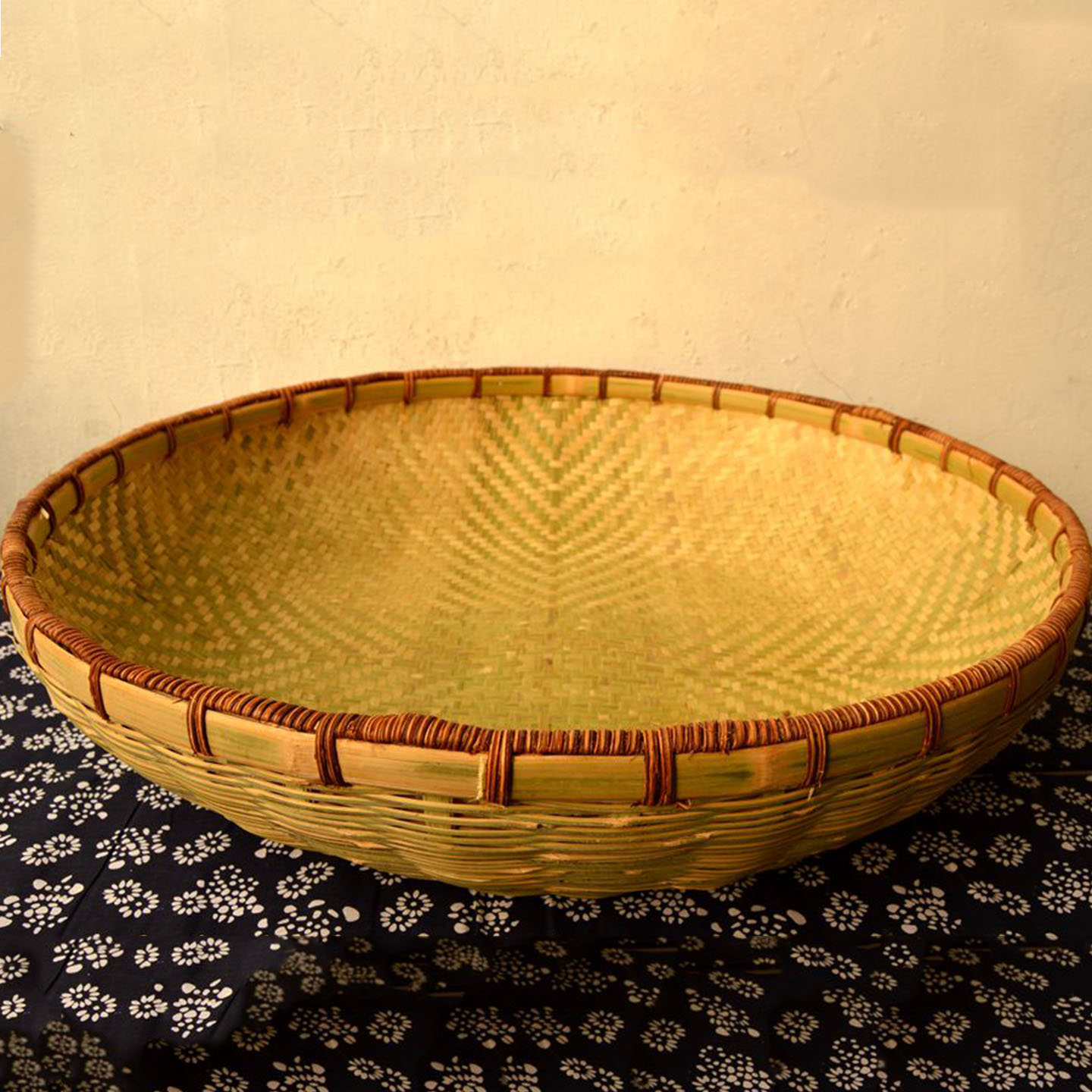 竹编药用传统纯手工编制水丸簸箕