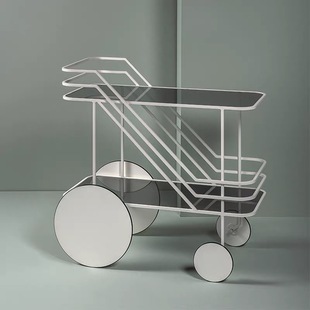 移动茶几客厅家用小推车边几小户型沙发边桌带轮轻奢高级感置物架