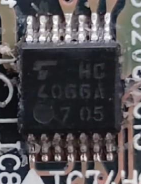 HC4066A 汽车电脑板模拟开关IC想 TC74HC4066AFT 全新进口