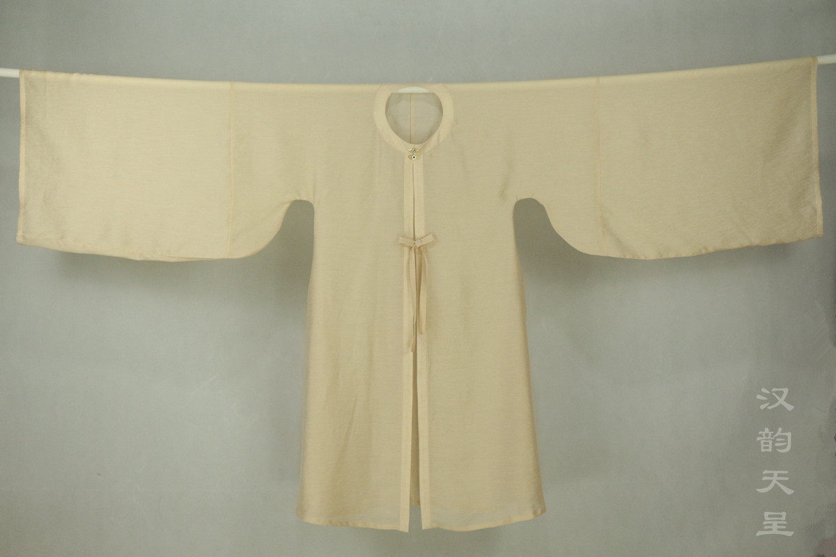 天韵馆汉服汉韵天呈日常传统汉服夏季新款圆领对襟长衫罩衫包邮