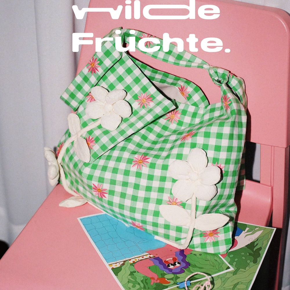 野菓WildeFrüchte.花朵系列“自由之花”可调节斜挎包包大容量包