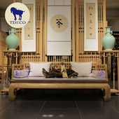 沙发榻 唐朝饰界 罗汉榻 曲尺罗汉床 禅床 禅舍新中式