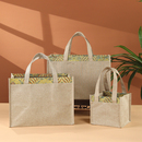 高级感麻布手提袋茶叶袋散茶茶饼普洱茶礼袋包装 礼品袋商务袋通用