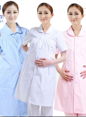 南丁格尔护士裤孕妇护士服白大褂夏装短袖白粉蓝色工作服长袖包邮