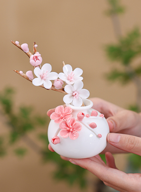 景德镇陶瓷花瓶摆件客厅插花装饰