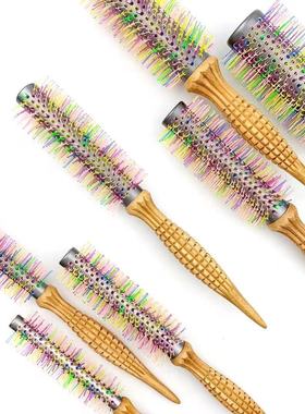 韩国PROPELLER七彩泡泡卷发梳毛滚梳受损发铝芯卷梳抚平毛躁内扣