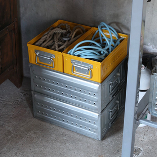 收纳盒117 Molly飞机头 储物箱 日本红色全金属工具箱 327 dulton