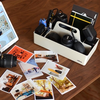 vitra进口桌面多功能收纳盒