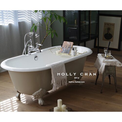 MOLLYCHAN贵妃浴缸家用彩色定制