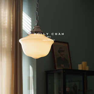 MOLLY CHAN 单个玻璃吊灯床头灯吧台餐厅酒吧咖啡厅工作室装饰