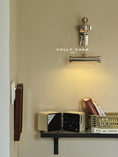 复古欧式 客厅卧室玻璃墙面过道餐厅可调节壁灯镜前灯 chan Molly