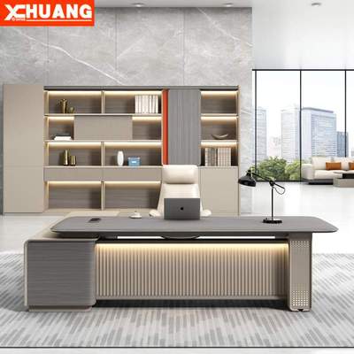 老板桌办公桌椅组合简约现代轻奢感领导办公室董事长总裁班台