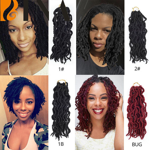 BINA goddess crochet hair braids 12inch faux locs非洲辫假发