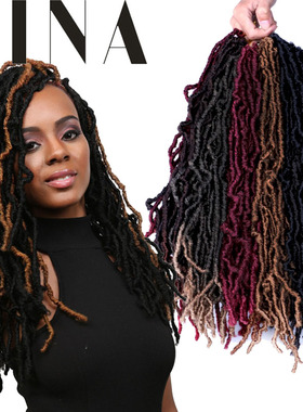 NU locs black crochet hair braids natural dread 非洲欧美假发
