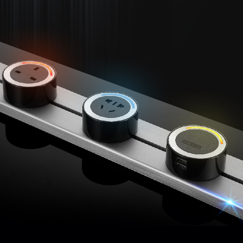 壹蜂电力轨道厨房安全移动导轨插座嵌入明暗装无线英式排插接线板,电子/电工,轨道插座,淘宝优惠券,粉丝福利购,淘宝优惠卷