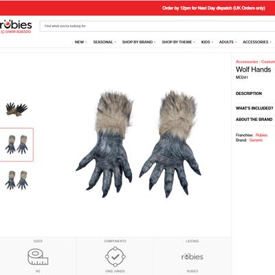 狼手套狼人手套成人WolfHand