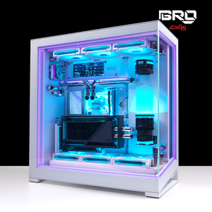 BRO兄弟水冷 追风者NV9无立柱全视景海景房定制分体式水冷电脑