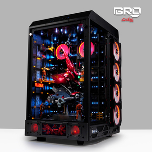 BRO定制 格纳库主题电脑模型沙扎比头像搭配华硕RTX5090夜神方案