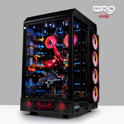 BRO定制 格纳库主题电脑模型沙扎比头像搭配华硕RTX5090夜神方案