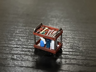 EZ 1/64工具车 微缩场景摆件 修理厂配件模型 小比例扳手