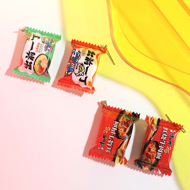 新年耳环纯银不对称个性可爱小众