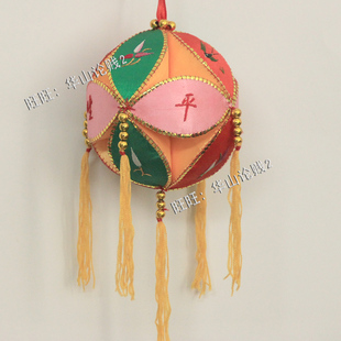 广西绣球靖西旧州手工绣球壮族手工艺定情民族风自制手工艺品10CM