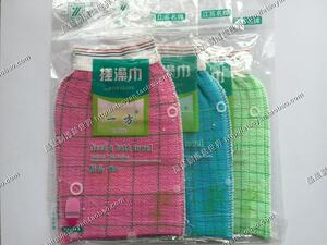 4冠江浙沪皖10个包邮一方精品格子搓澡巾毛巾里衬双层中砂