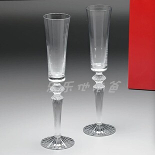 日本代购baccarat巴卡拉NUITS千夜系列水晶长笛型香槟杯酒杯礼物