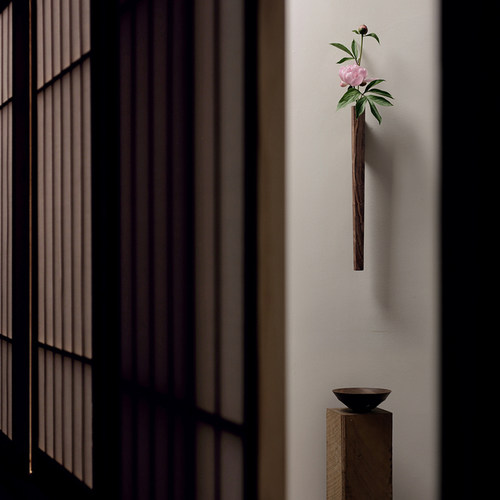 挂壁花器新居花器弦生活器物实木
