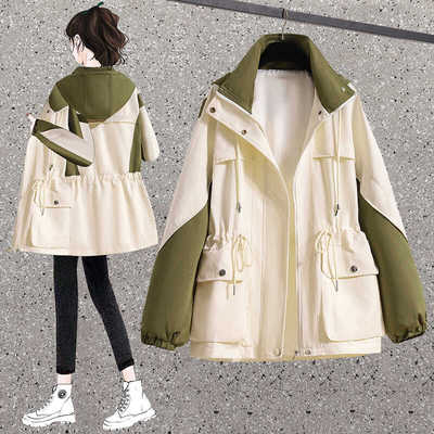 设计感宽松显瘦超帅ins大码风衣