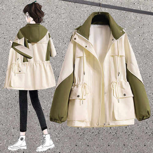 设计感宽松显瘦超帅ins大码风衣