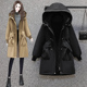 胖MM大码 棉衣棉服外套女200斤 显瘦加厚加绒中长款 冬装 2025年新款