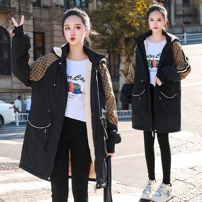 大码胖MM拼色工装外套