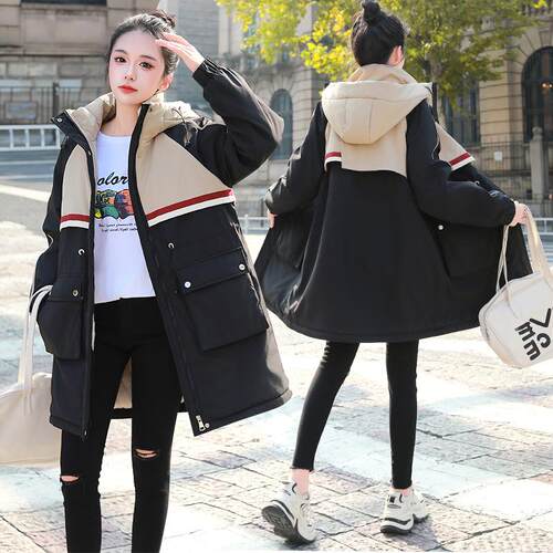 胖MM洋气减龄显瘦加绒棉服外套潮