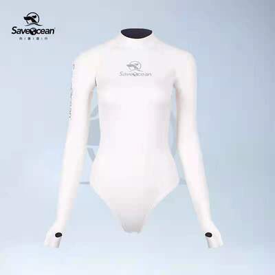 白色比基尼湿衣潜水服