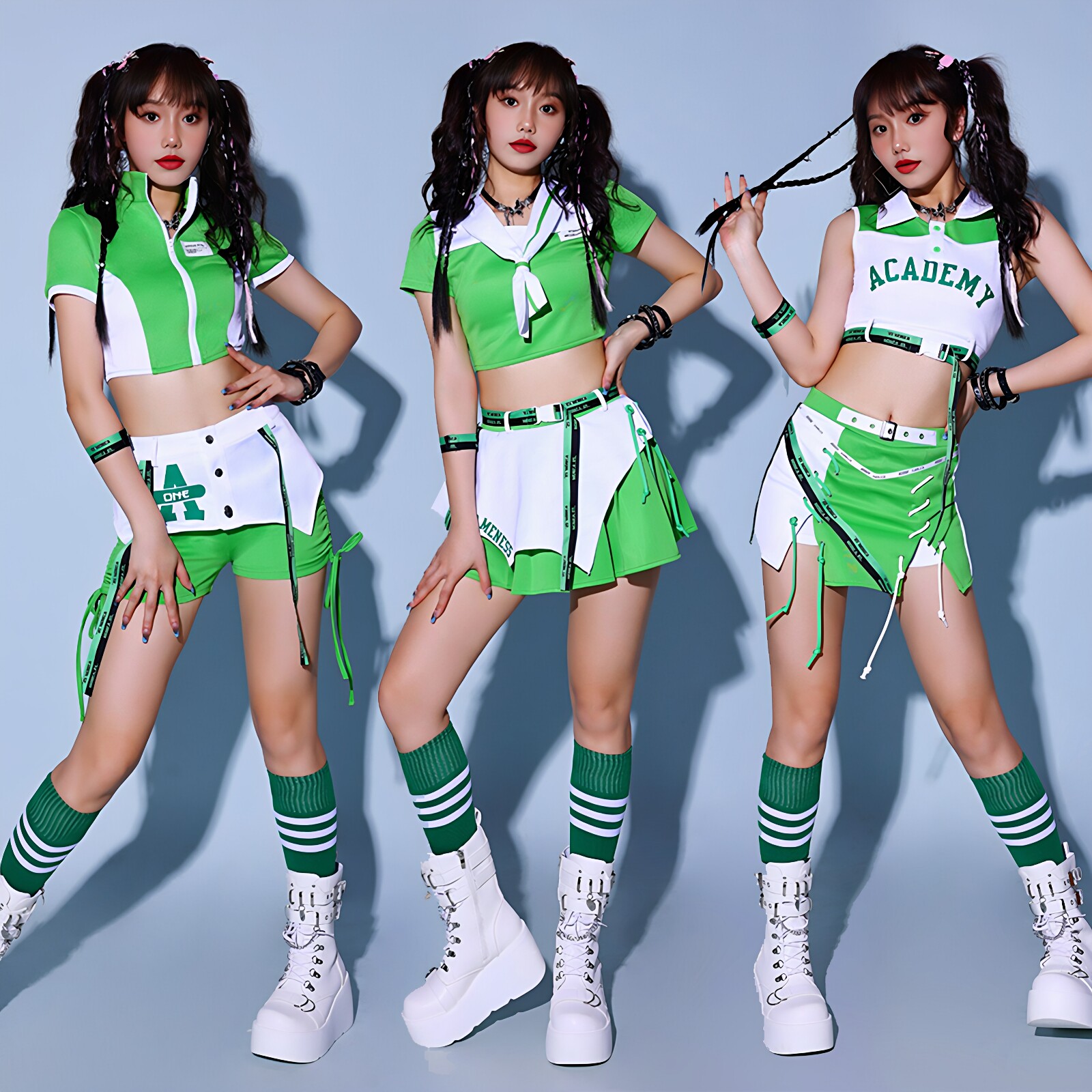 2025新款爵士舞蹈表演服kpop女团演出服打歌服成人跳舞啦啦队服装