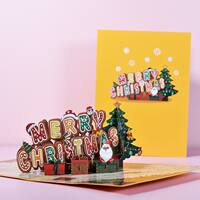 Christmas high-quality 3D stereoscopic greeting cards with a European and American atmosphere, blessing messages, customized by our company on Instagram thumbnail 6