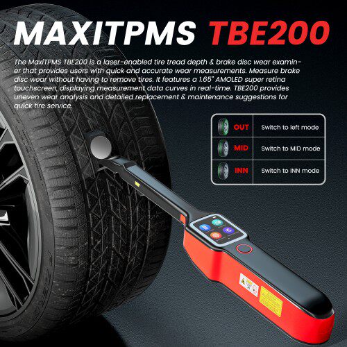 MAXITPMSTBE200E轮胎制动检查器