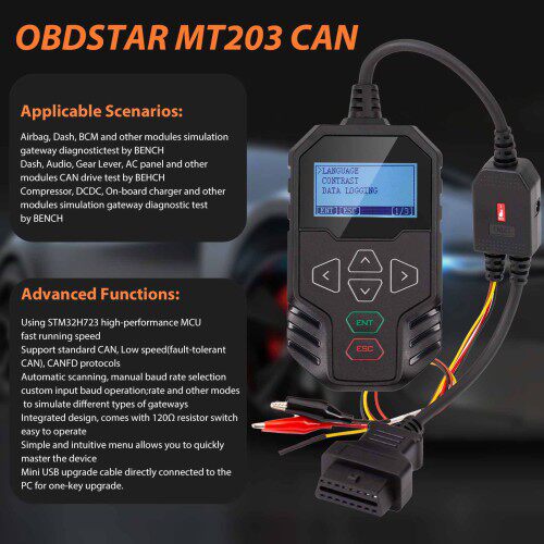 OBDSTARMT203CAN驱动/网关模拟