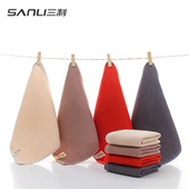 三利侘寂小方巾纯棉吸水速干全棉蜂窝棉纱布毛巾幼儿园儿童洗脸巾