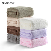 三利加厚浴巾女男成人柔软纯棉长绒棉吸水大号不易掉毛洗澡情侣