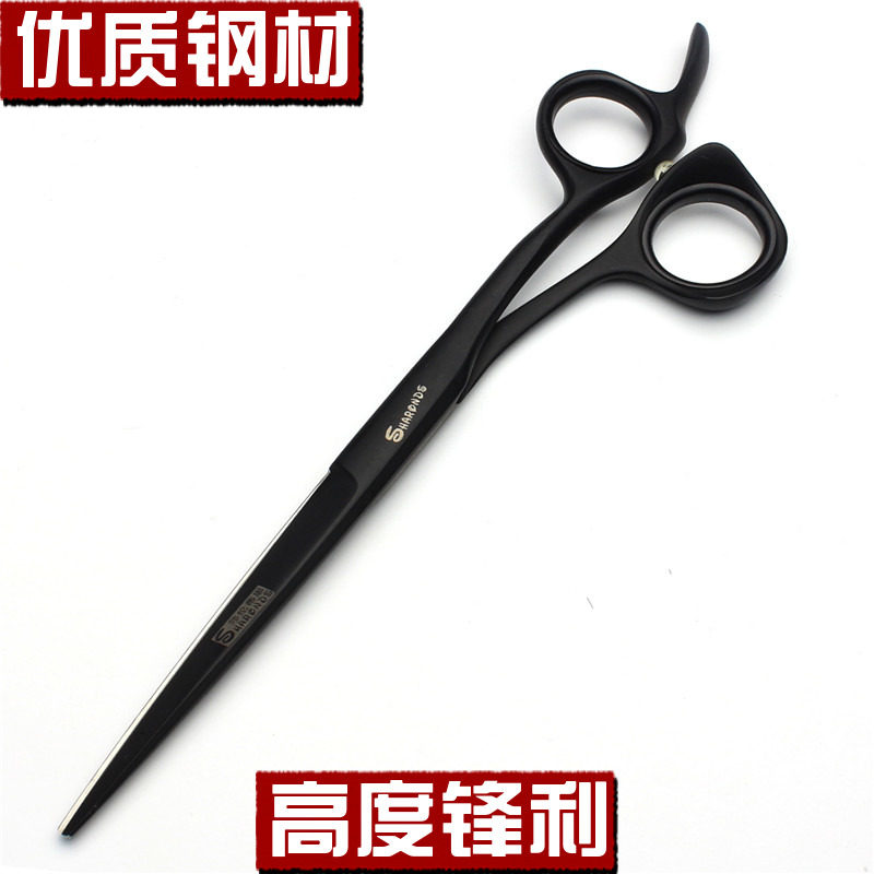 黑武士 美发剪刀专业正品5.5寸6寸发型师专用细长理髲剪刀平剪