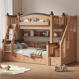 全实木上下床复式双层床小户型姐弟上下铺子母床出租成人床高低床