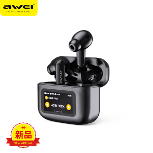 awei用维T56ANC触屏智能无线耳机蓝牙5.4主动降噪游戏低延迟耳麦