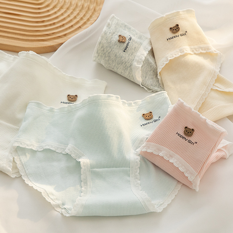 大童少女内裤女纯棉初中生12周岁以上女孩学生发育期女生大码短裤