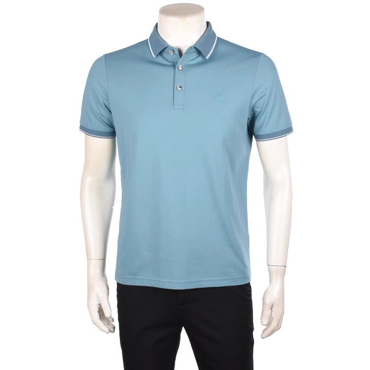 华斯度夏季透气舒适休闲翻领T恤