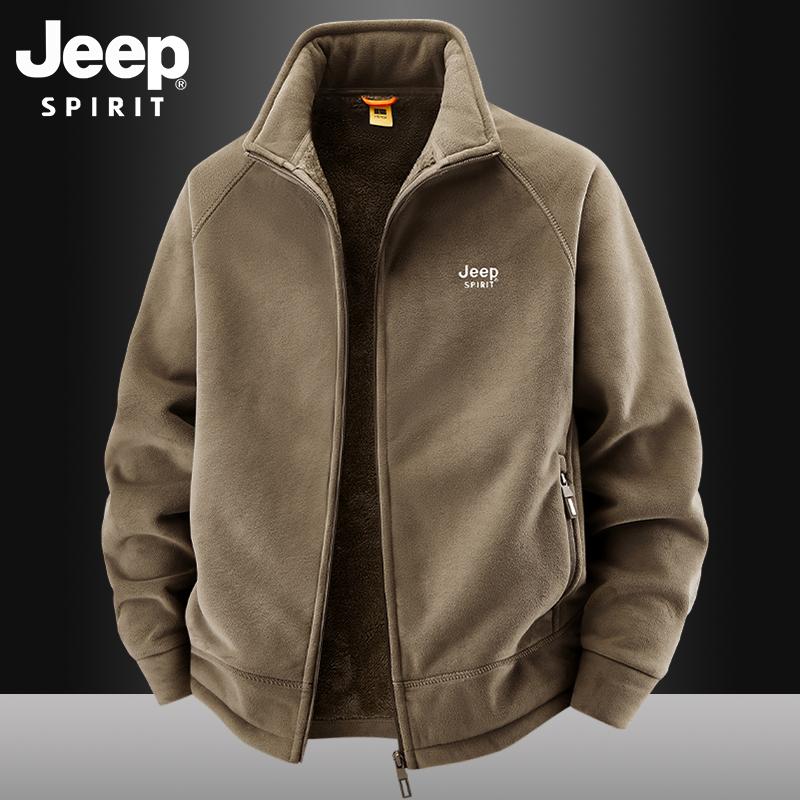 JEEP秋冬季加绒保暖卫衣