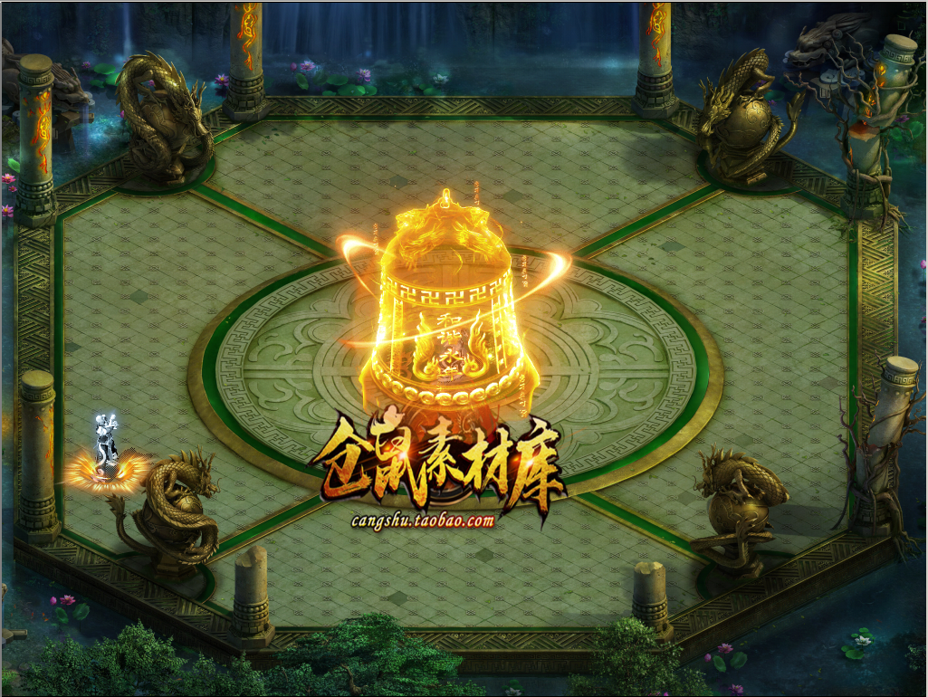 传奇技能素材 BUFF天钟 目标播放 PNG 格式 高清JN258