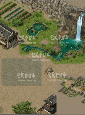 传奇地图素材 天下第一关 定制地砖 高清独立地砖 完整封边 DT221