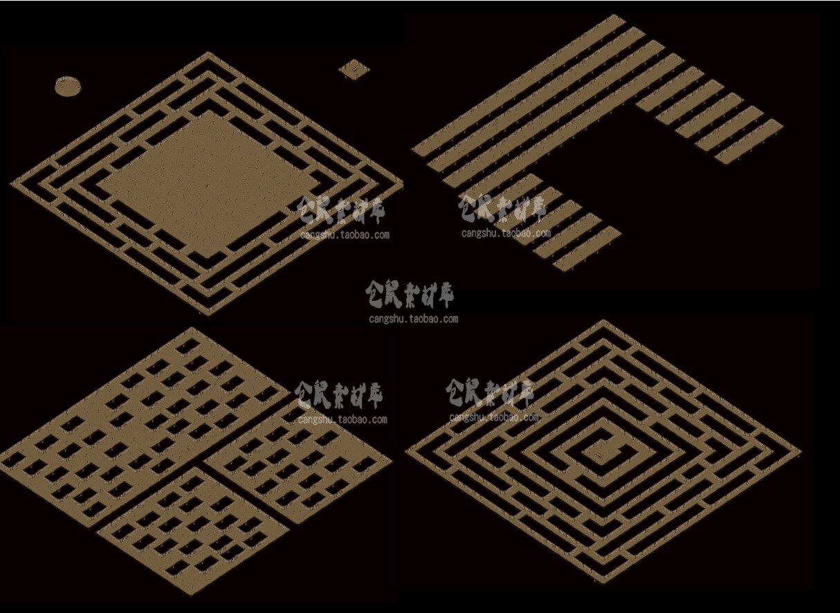 传奇韩版3地图 墓穴 高品质高清独立套图地砖 无缝封边h11